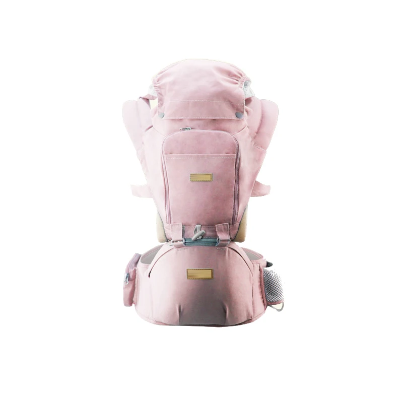 Pink Эргономичный рюкзак-кенгуру для переноски ребенка, слинг для переноски на талии, Хипсит для путешествий 0-36 месяцев, слинг кенгуру - Цвет: Pink