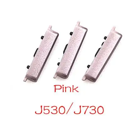J530 J730 Pink Для samsung S3 S7 край J5 J7 J510 J710/J5 J7 J730 J530 кнопка регулировки громкости источник энергии Переключатель Вкл/Выкл кнопка ключ гибкий кабель - Цвет: J530 J730 Pink