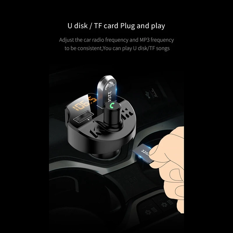 Universial беспроводной автомобильный Bluetooth fm-передатчик MP3 радио адаптер автомобильное быстрое USB зарядное устройство прикуриватель розетка аксессуары