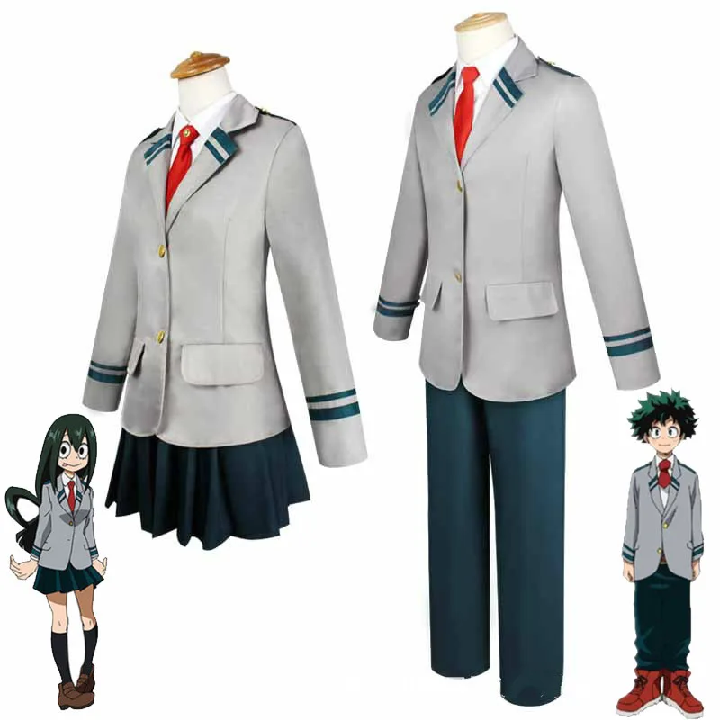 Anime Boku No Hero Academia My Winiter Uniform Midoriya Izuku Bakugou Katsuki Ochaco Uraraka Cosplay Costume | Тематическая одежда