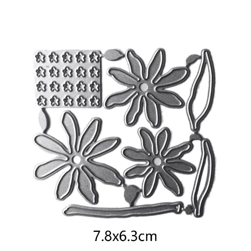 

Flower Leaves Metal Cutting Dies Stencil Scrapbooking DIY Album Stamp Paper Card E65B