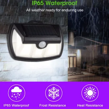 

68COB LED Solar Light Outdoor IP65 Waterproof Solar Sunlight Powered Lamp PIR Sensor 3 working mode Wall Light for Garden Decor