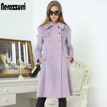 Nerazzurri, британский стиль, пальто для женщин, двубортное, длинное, женская одежда, распродажа, осень, женская мода