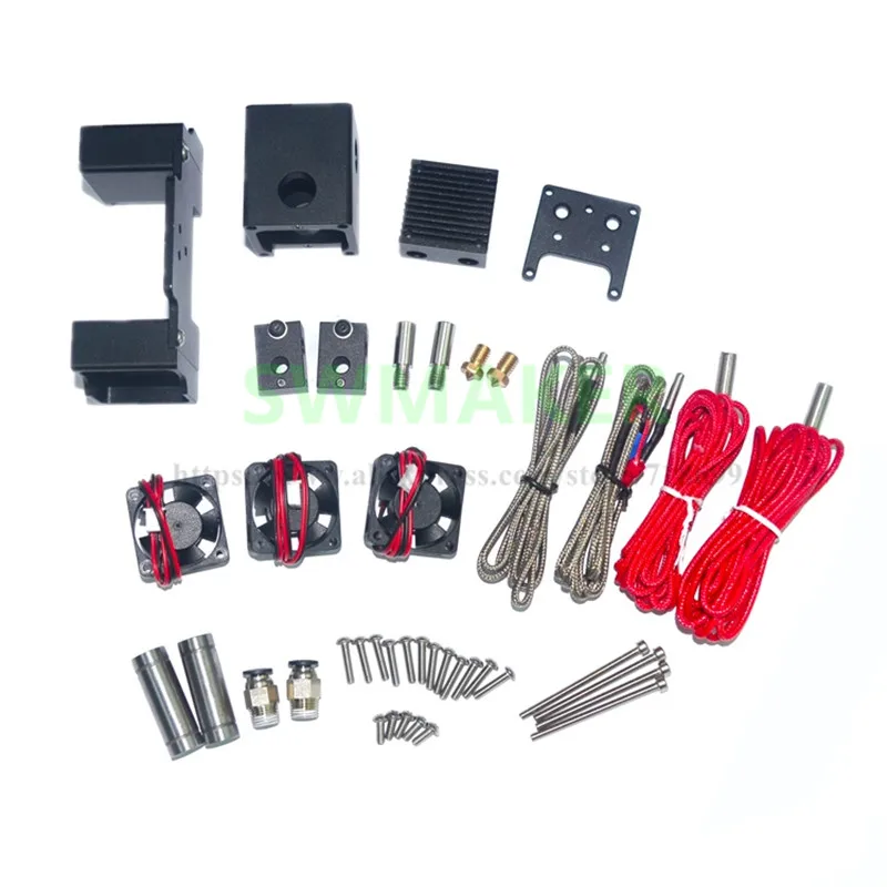 Ultimaker 2+ 3D принтер Chimera Hotend Комплект двойной экструдер 2 вход 2 Экструзионная головка из алюминиевого сплава экструдер