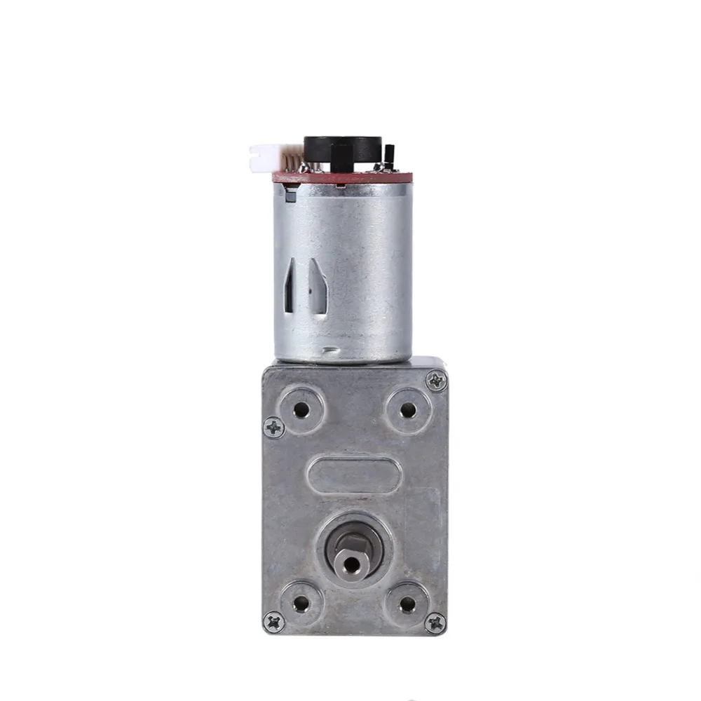 DC Motor High Torque Geared Reduction Motor with Encoder Srong Self-locking 100RPM/40RPM/30RPM/20RPM/10RPM