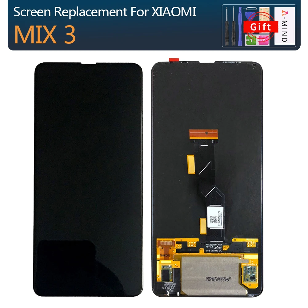 

Super Amoled For Xiaomi Mi Mix 3 LCD Display Touch Screen Digitizer Assembly With Frame mi Mix3 Replacement MiMix3 MiMix 3 lcd