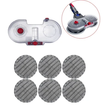 

-Electric Mop Water Tank for Dyson Vacuum Cleaner V7 V8 V10 V11 Replacement Electric Mop Head Brush with 6 Mopping Pads