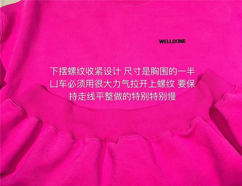 WELLDONE Sweatshirts Men Women 1:1 high quality fashion casual We11 Done WELL DONE Hoodie Hooded