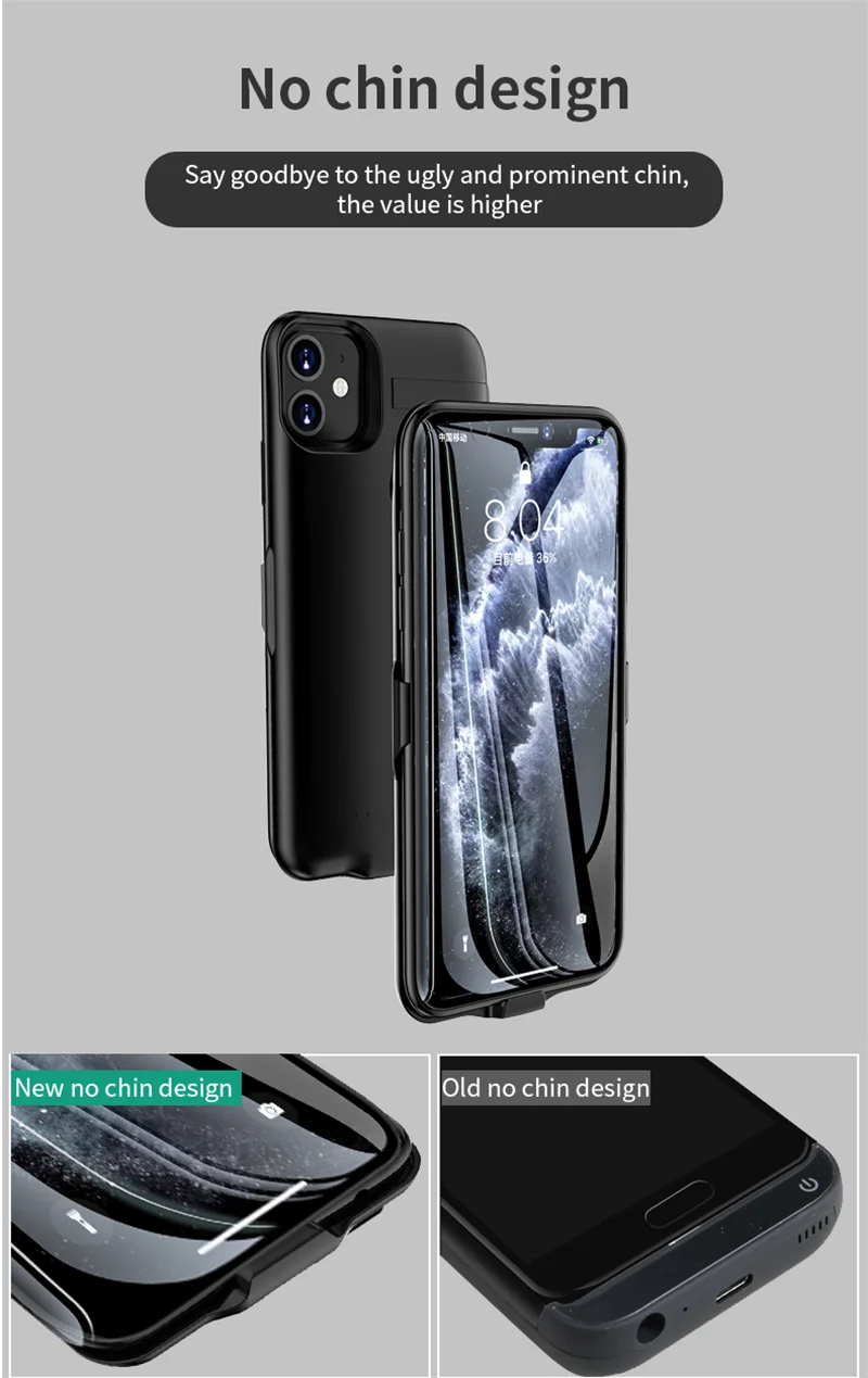 Power Cases 6800mAh внешний аккумулятор для iPhone 11 Pro Max зарядное устройство чехол для iPhone 11 Pro Чехол-аккумулятор