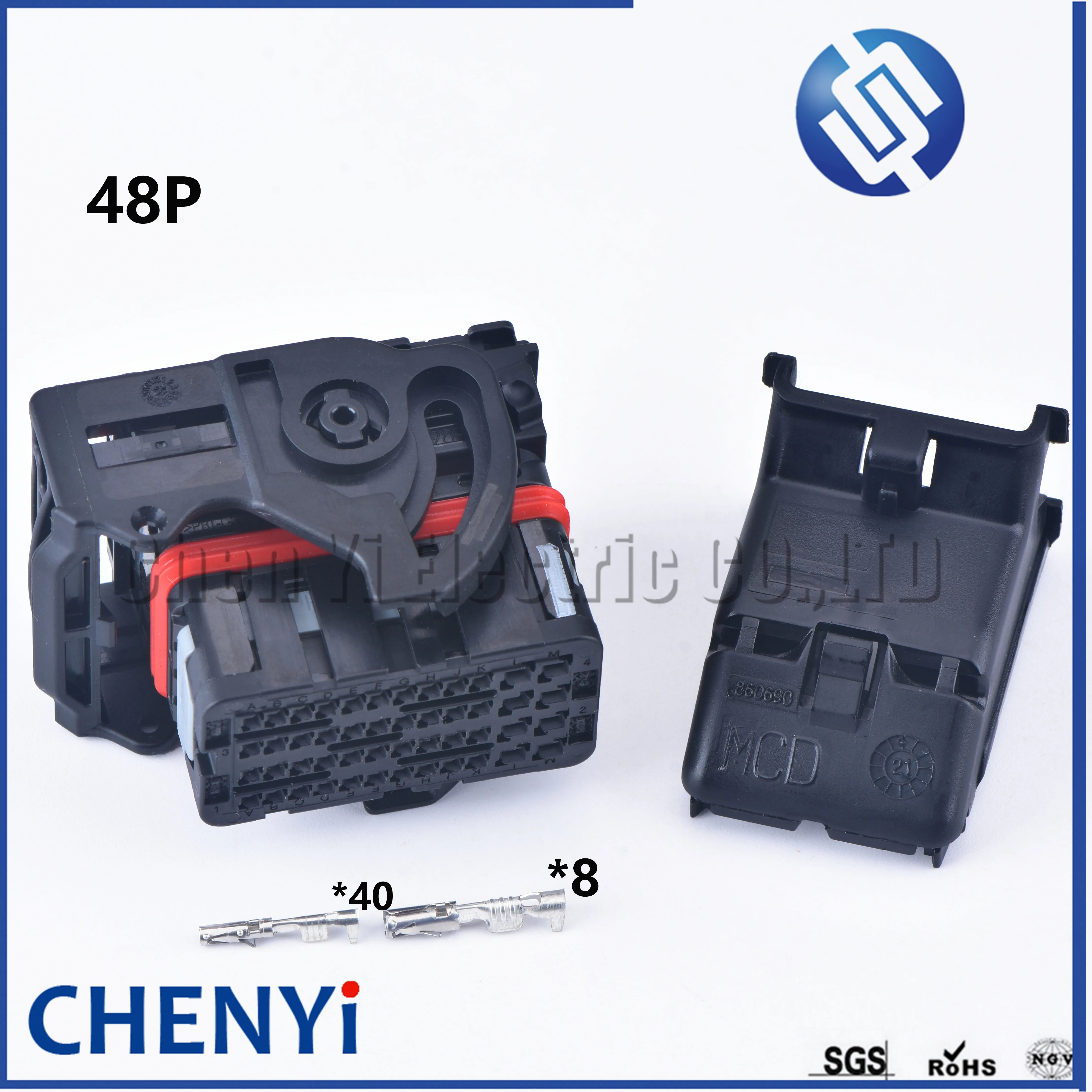 Molex Cmc Receptáculo Esquerdo Fio Saída Ecu Plug Conectores Automotivos de Chicote de Fios do Sistema de Controle Central 48 Pin Way 643201311