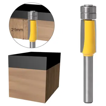 

Labor-saving Milling Cutter Double Bearing Trimming Machine Double Edged Straight Bit Durable Woodworking Accessories