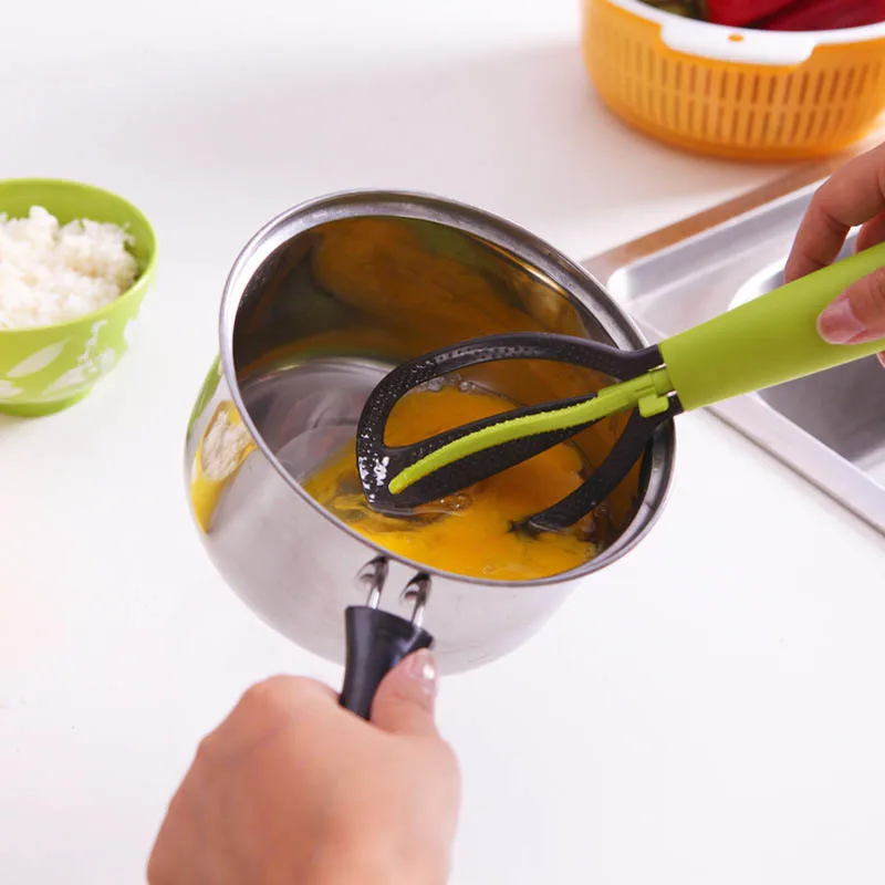 Многофункциональный вращающийся кухонный инструмент взбиватель яиц сито для промывки риса антипригарная пластиковая рисовая ложка многофункциональная Вертикальная вращающаяся