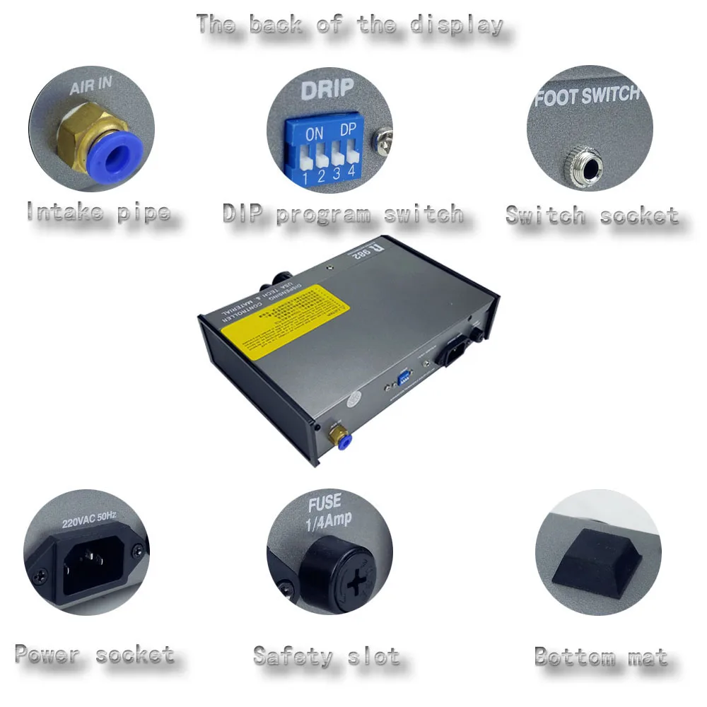 220 В AD-982 полуавтоматический дозатор клея PCB паяльная паста жидкостный контроллер капельница жидкий клей инструменты для сплиттера машина VS 983A