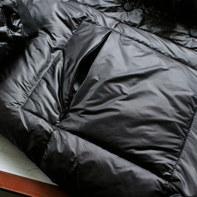 Schinteon Новинка, платье-трапеция с пуховая куртка с натуральным мехом с капюшоном свободная зимняя теплая Длинная Верхняя одежда для детей со Размеры пальто корейский стиль