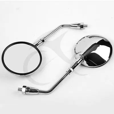 Пара заднего хром зеркала заднего вида для Honda GL1100 GL500 GL650 CX500 CB650 VT1100 VT1100 VTX1300 VTX1800 VT750 VLX конь VT600