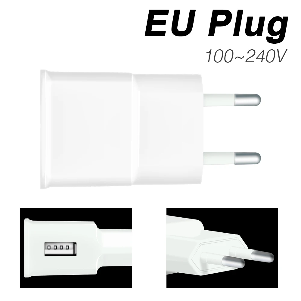 Сетевое зарядное устройство с USB портом и вилкой европейского стандарта гибкая
