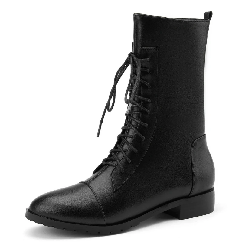 Genuine Leather Ankle Boots Women Casual Winter Short Boots Fashion