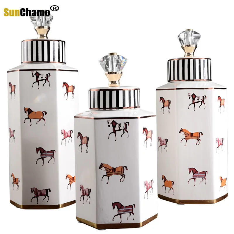 Из американской керамики место для хранения Европейский ретро Декор дома