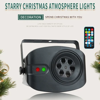 

Uplights Stage Lighting Effect Light 52 Pattern Starry Sky LED Projector Light Voice Remote Control Stage Effect Lamp