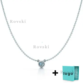 

XL TFX Rllen popular brand sterling silver blue gem necklace is suitable for ladies party jewelry wholesale free shipping.