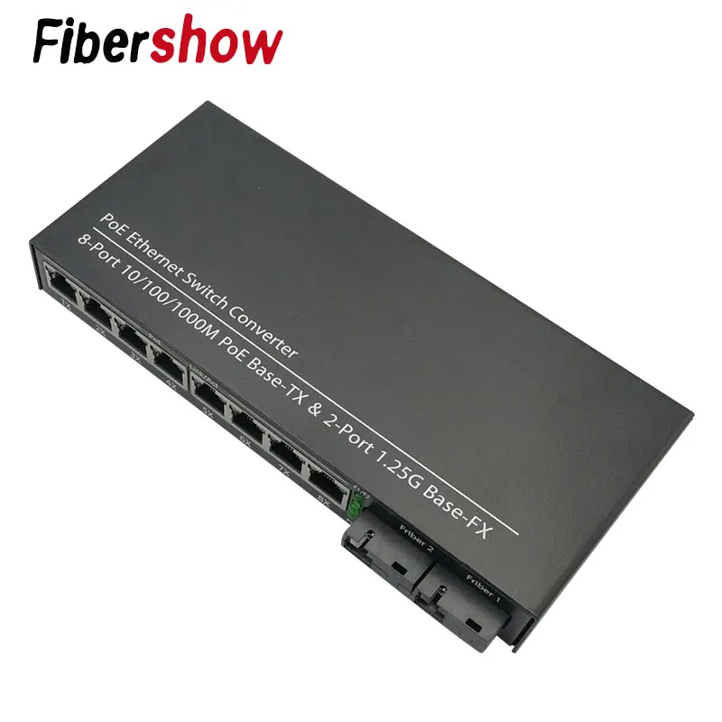 Коммутатор оптоволоконный Ethernet RJ45 2 SC 10/100/1000 м|Коробки передач и кабели| |