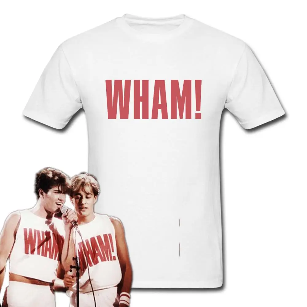 WHAM как носить Джордж Майкл винтажные футболки забавная Футболка 100% хлопок