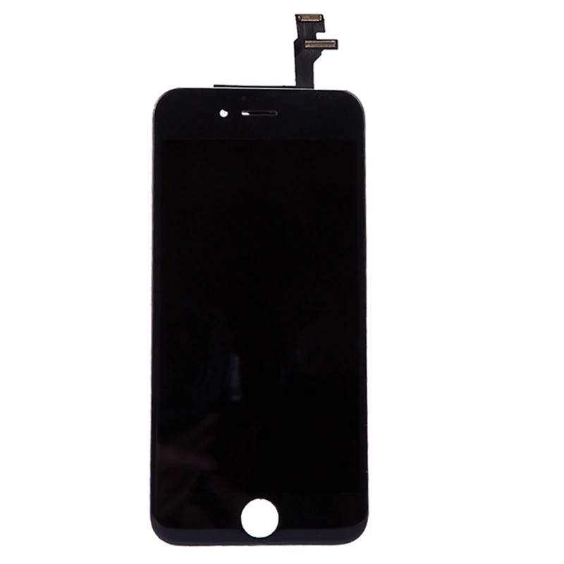 Черный 1 комплект lcd полная сборка для iPhone 6 lcd сенсорный экран полная замена камеры - Цвет: Черный
