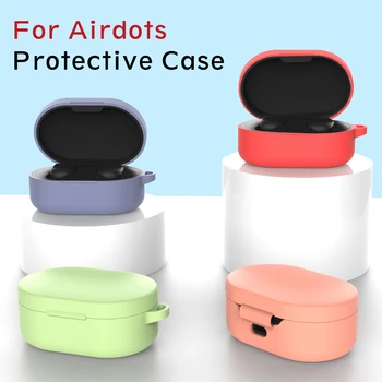 

Candy Color For Xiaomi Redmi Airdots Case For redmi airdots Wireless Bluetooth Earbuds Basic Silicone TPU Protect Case with Hook