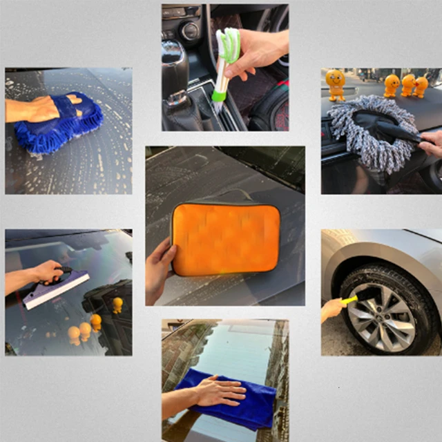 Auto Waschen Werkzeuge Auto Reinigung Produkte Auto Reinigung Set Auto  Reinigung Ausrüstung Set Kombination Haushalts