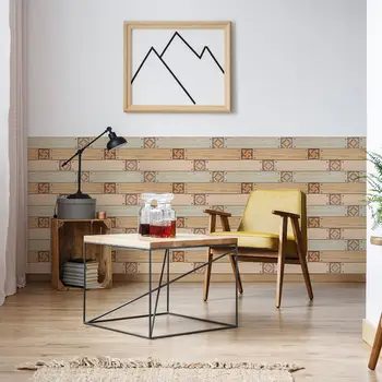 

10pcs Wall Paper 3D Anti-Collision Wall Panel Self-Adhesive Lattice Brick Sticker Room Decors 3D stereo tile stickers PVC wall