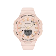 SANDAN reloj deportivo Digital para parejas, cronógrafo multifunción con pantalla Dual, luminoso, resistente a impactos, para buceo