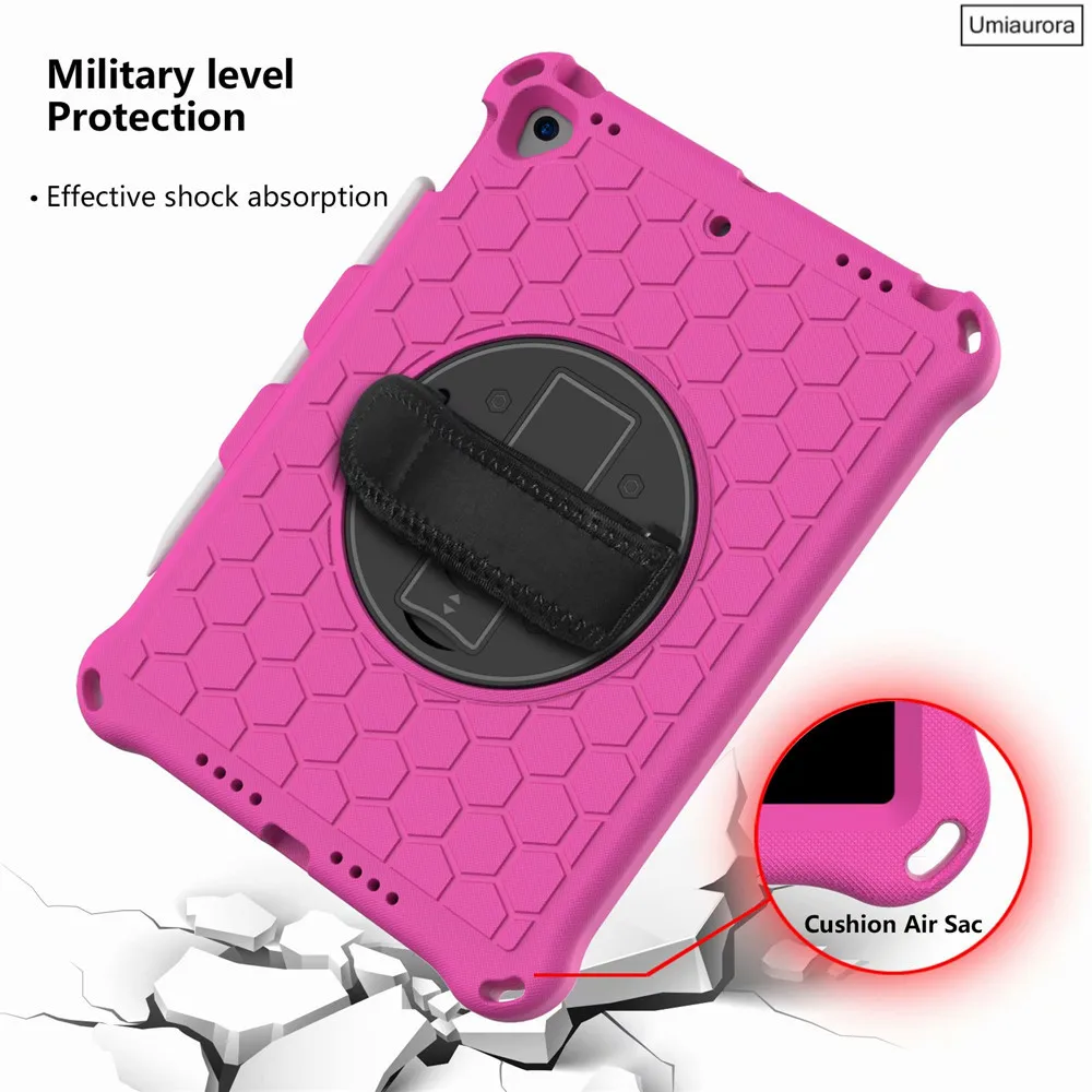 iPad, 360 Girar Hand Strap Case, Crianças,