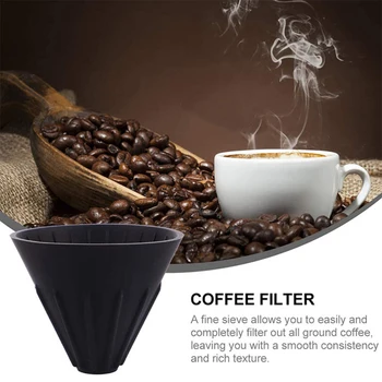 

3pcs Silicone Coffee Dripper Filter Cone Manual Home Indoor Outdoor Portable Coffee Filter with 1pcs Base FAS6