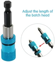 1pcs Hex Shank Screw Depth Magnetic Screwdriver Bit Holder 1/4 Inch Hex Driver with Drill Bits Bar Extension Scewdriver Bit 2
