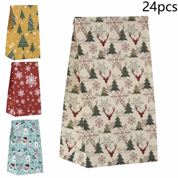 

Wedding Paper bags Birthday Xmas Holiday Accessory Decoration Set 24pcs Candy