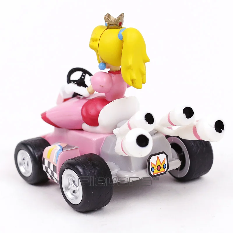 Super Mario Bros Kart Марио Luiji персик Bowser жаба Донки Конг Луиджи Марио отступить гонщик Автомобили ПВХ Фигурки игрушки 7 шт./компл