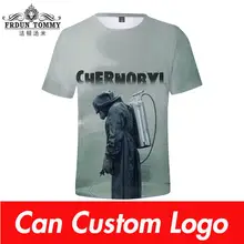 Чернобыльская футболка Харадзюку, футболки, мужская уличная одежда Харадзюку, короткий рукав, Kpop, футболки размера плюс, уличный стиль