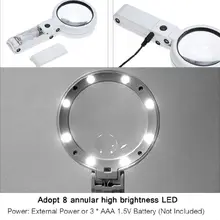 USB интерфейс Настольный многоцелевой увеличительное стекло с помощью портативных инструментов для экспериментов ручной двойной Ремонт печатной платы Iden