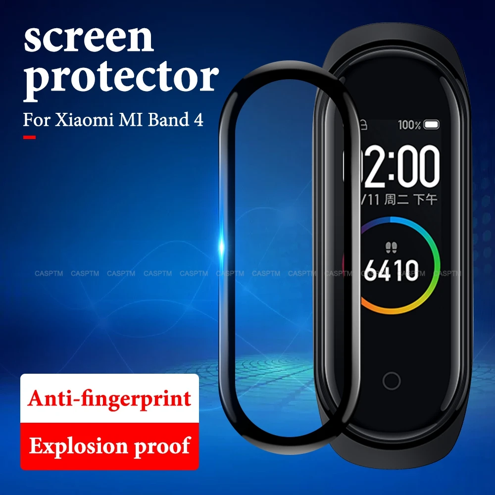 

Soft Explosion-proof Protective Film For Mi Band 4 Strap Film Scratch-Resistant Protector For mi band4 Not-Tempered glass Shield