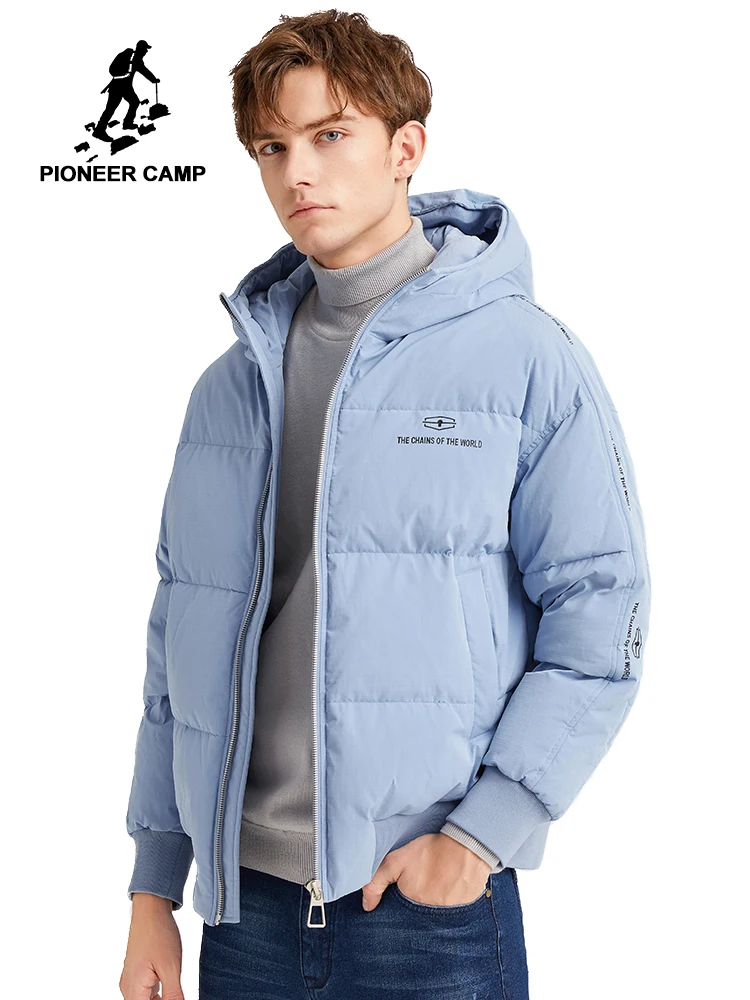 Pioneer Kamp Mode Mannen Winter Eend Donsjack Effen Warm Eenvoudige Waterdichte Rits Hoge Kwaliteit Jassen Mannen AYR903431 Pioneer Kamp Mode Mannen Winter Eend Donsjack Effen Warm Eenvoudige Waterdichte Rits Hoge Kwaliteit Jassen Mannen AYR903431