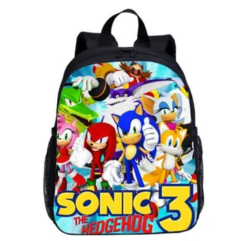 

High Quality Sonic The Hedgehog Schoolbag Casual Backpacks For Baby Boys And Girls Lovely Hedgehog School Bags Mochilas Infantil