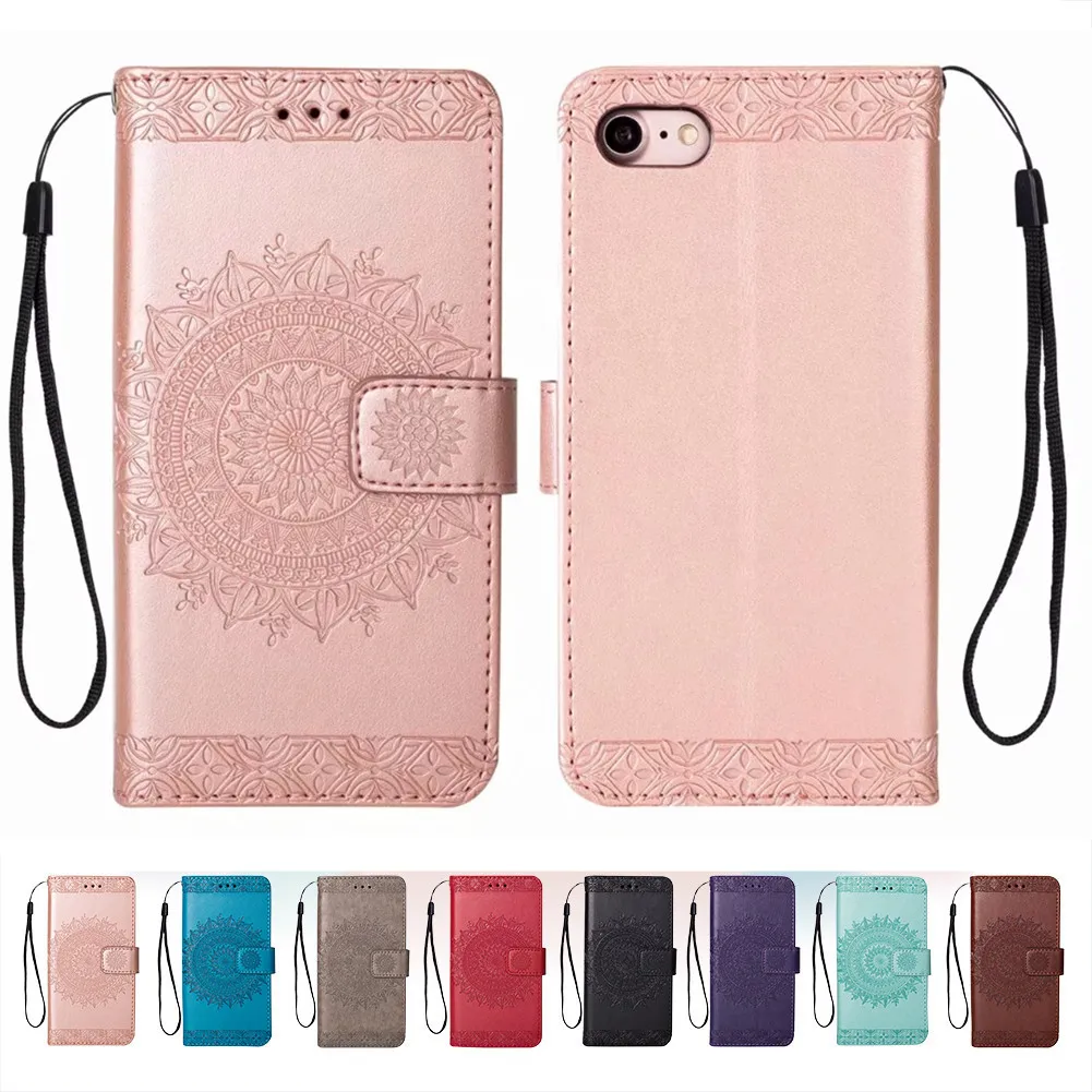 Totem 12Pro Leather Case for iPhone 5S SE 2020 6 6S 7 8 Plus X XR Xs 11 12 Mini Pro Max Print Card Stank Flip Wallet Cover | Мобильные