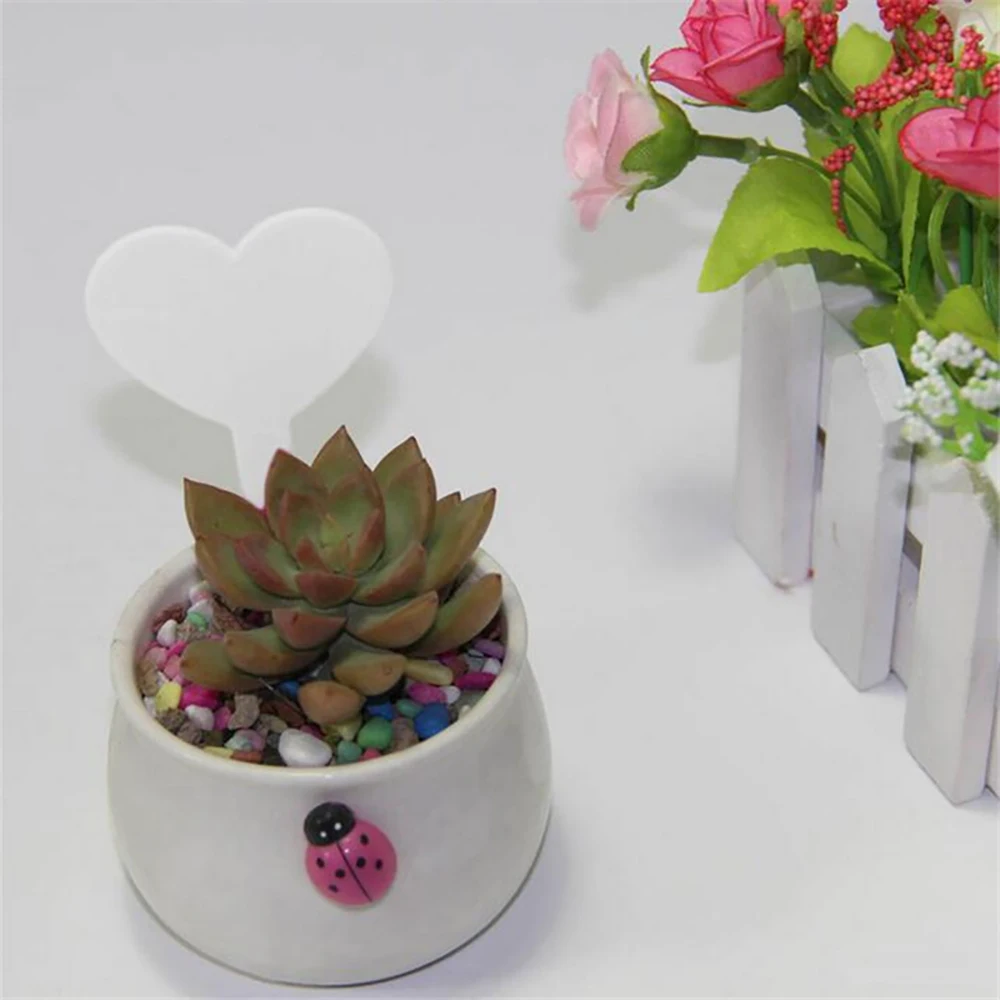 20pcs-PACK садовый инструмент 4,5 см x 8,5 см завод Жетоны для влюбленных маркеры лоток-питомник Водонепроницаемый полосковый волновод надписи следов GT020