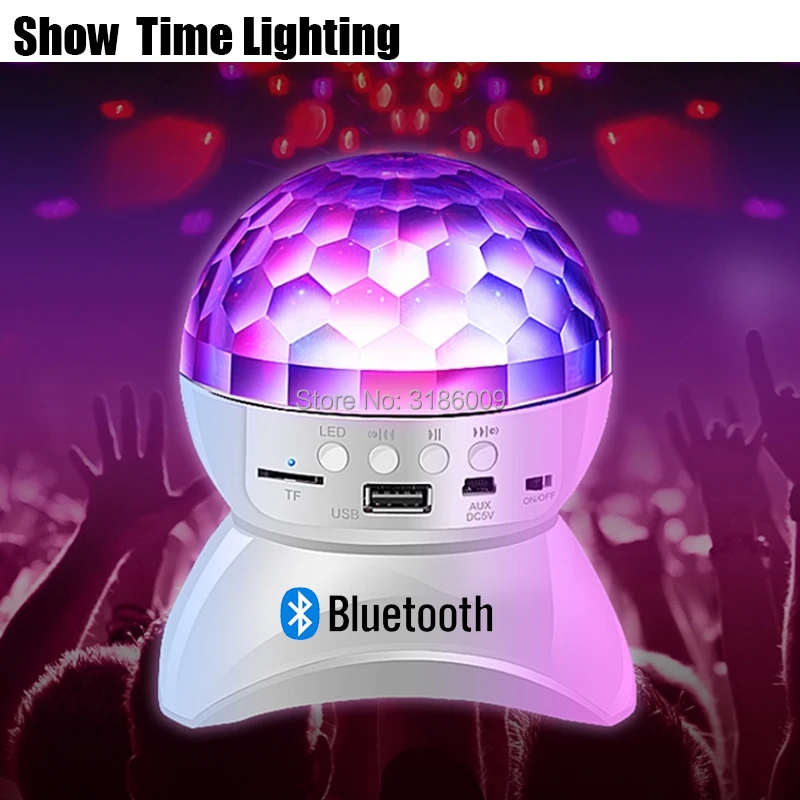 Легкая переноска светодиодный диско хрустальный шар с Bluetooth динамиком заряжаемая батарея хорошее использование для танцевальной вечеринки Dj KTV дома Забавный день рождения