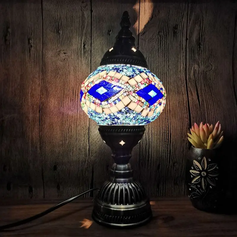 

ancient ways is the sitting room the bedroom LED small night light hotel romantic coloured glaze decoration lamp