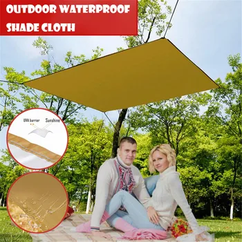 

Four Corner Canopy Picnic Mat Waterproof Sunscreen Outdoor Shade Cloth Beach Camp Pool Patio Sun Shelter Shade Sail Cloth