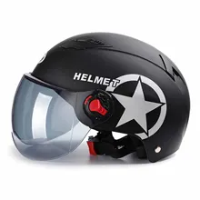 Мотоциклетный шлем скутер велосипед Открытый лицо половина бейсбольная кепка анти-УФ безопасность жесткий шлем мотокросс шлем несколько цветов MJ