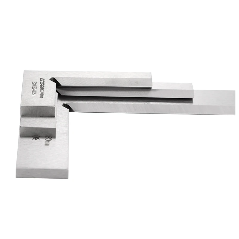 High quality 80*50mm 63*40mm Angle Square Broadside Knife-Shaped 90 Degree Angle Blade Ruler Gauge Blade Measuring Tool 2