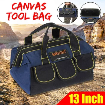 

Upgrade Tool Bag 13 inch Electrician Bag 600D Oxford Waterproof Wear-resistant Dustproof Tool Storage Bag New Arrival 2020