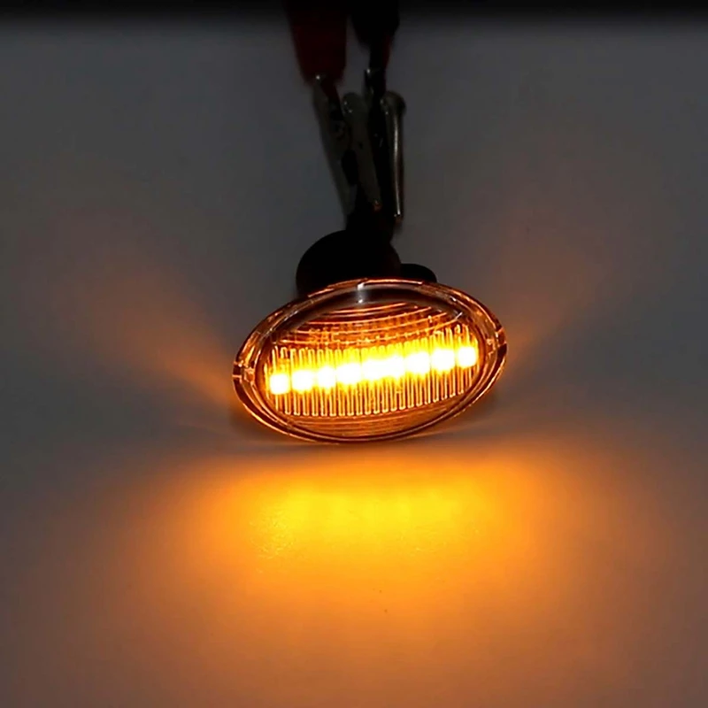 Автомобильный Динамический светодиодный, боковой, габаритный фонарь, сигнальный светильник для Maserati для Fiat Lancia White